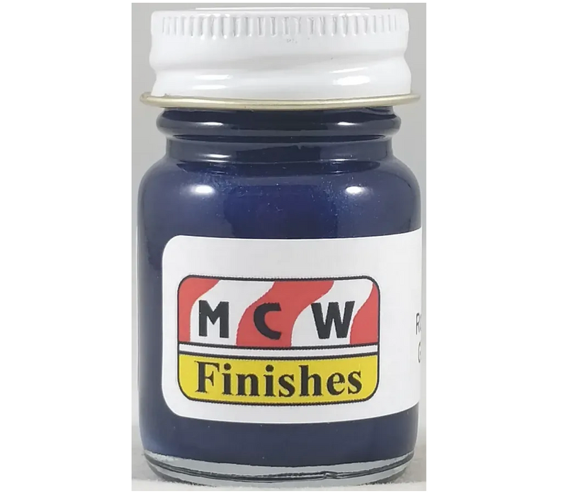 MCW Finishes 2169E Royal Blue Metallic Enamel Paint 15ml (0.5oz)