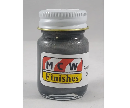 MCW Finishes 2180E Semi Gloss Pontiac Wheel Charcoal Enamel Paint 15ml (0.5oz)