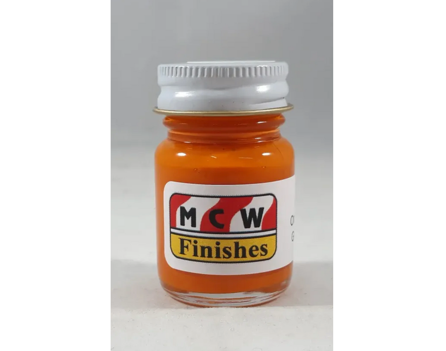 MCW Finishes 3601E Omaha Orange Enamel Paint 15ml (0.5oz)