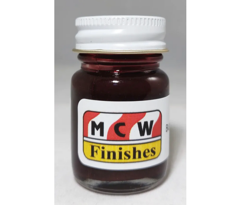 MCW Finishes 5100E Burgundy Maroon Metallic Enamel Paint 15ml (0.5oz)