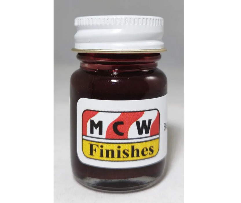 MCW Finishes 5100E Burgundy Maroon Metallic Enamel Paint 15ml (0.5oz)
