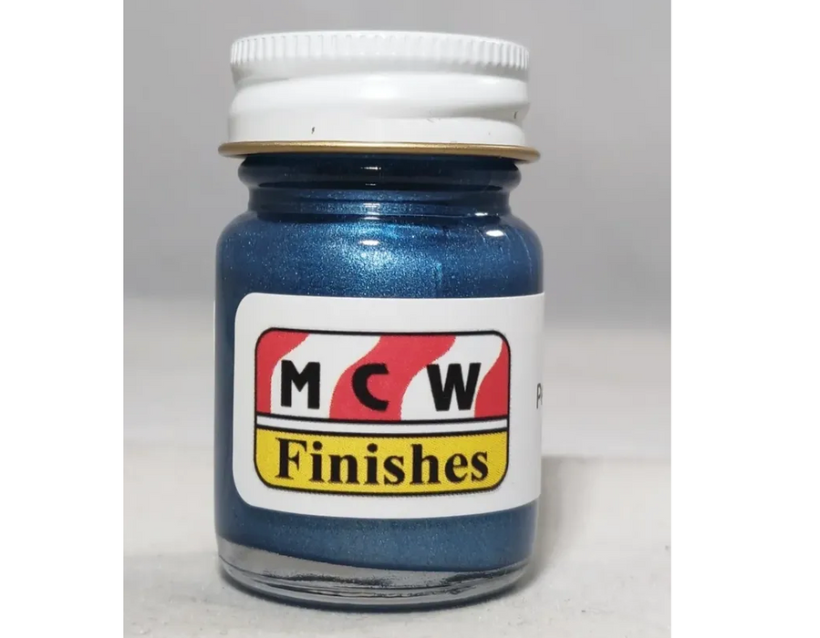MCW Finishes 6003E Pelham Blue Metallic Enamel Paint 15ml (0.5oz)