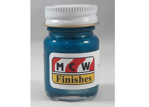 MCW Finishes 6012E Tasco Turquoise Metallic Enamel Paint 15ml (0.5oz)