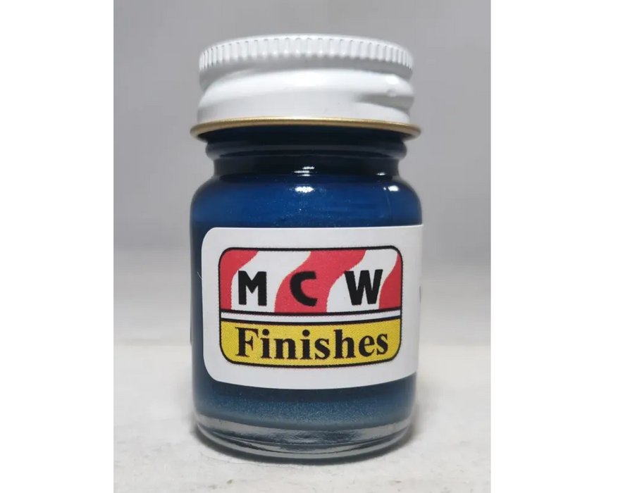 MCW Finishes 6233E Viking Blue Metallic Enamel Paint 15ml (0.5oz)
