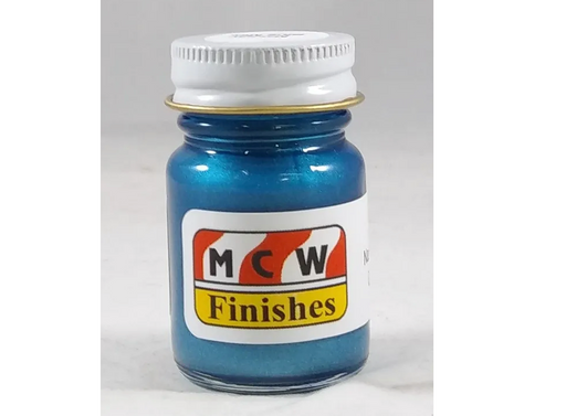 MCW Finishes 6500E Nassau Blue Metallic Enamel Paint 15ml (0.5oz)