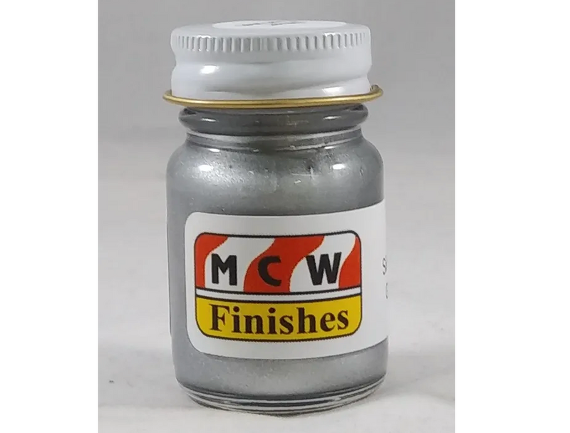MCW Finishes 6502E Silver Pearl Metallic Enamel Paint 15ml (0.5oz)