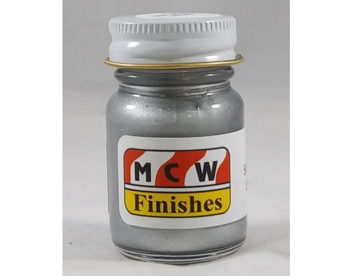 MCW Finishes 6502E Silver Pearl Metallic Enamel Paint 15ml (0.5oz)