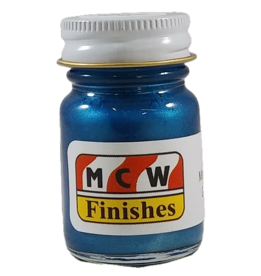 MCW Finishes 6601E Marina Blue Metallic Enamel Paint 15ml (0.5oz)