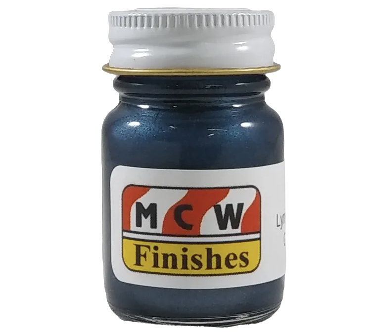 MCW Finishes 6702E Lynndale Blue Metallic Enamel Paint 15ml (0.5oz)