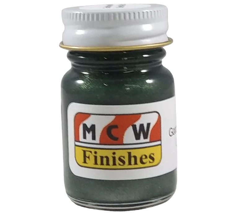 MCW Finishes 6703E Goodwood Green Metallic Enamel Paint 15ml (0.5oz)