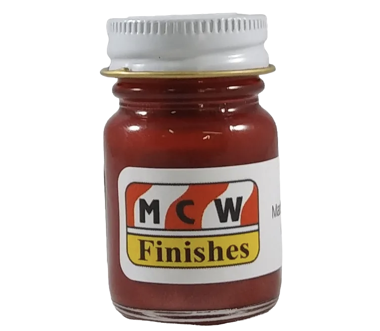 MCW Finishes 6704E Marlboro Maroon Metallic Enamel Paint 15ml (0.5oz)