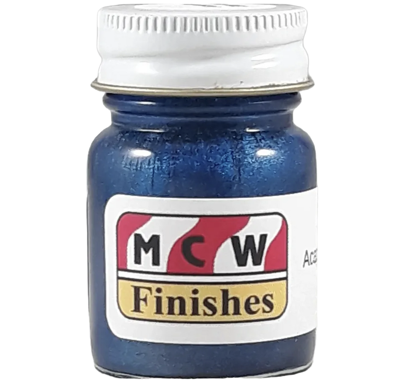MCW Finishes 6730E Acapulco Blue Metallic Enamel Paint 15ml (0.5oz)