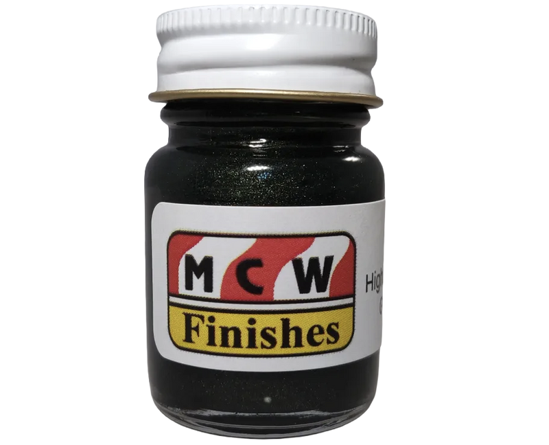 MCW Finishes 6834E Highland Green Metallic Enamel Paint 15ml (0.5oz)