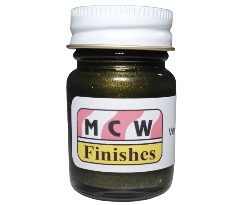 MCW Finishes 6906E Verdoro Green Metallic Enamel Paint 15ml (0.5oz)