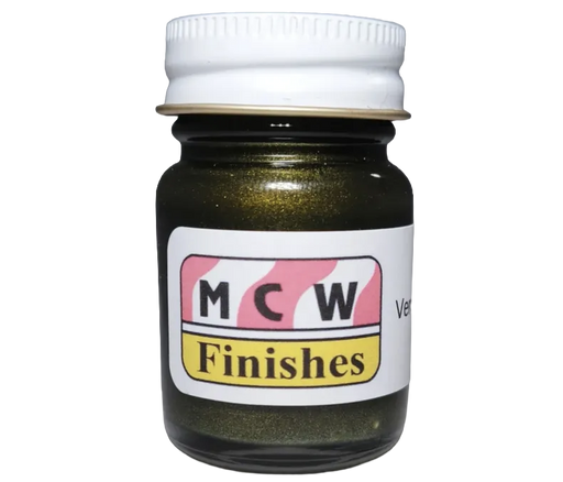 MCW Finishes 6906E Verdoro Green Metallic Enamel Paint 15ml (0.5oz)