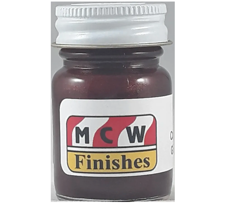 MCW Finishes 6965E Cordovan Maroon Metallic Enamel Paint 15ml (0.5oz)