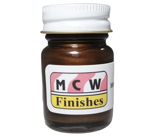 MCW Finishes 7038E Med Brown Metallic Enamel Paint 15ml (0.5oz)