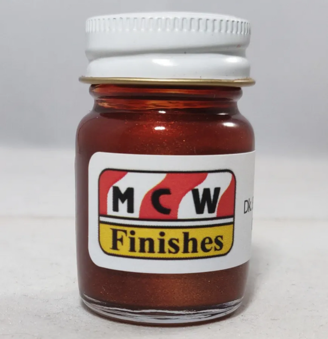 MCW Finishes 7061E Dark Burnt Orange Metallic Enamel Paint 15ml (0.5oz)