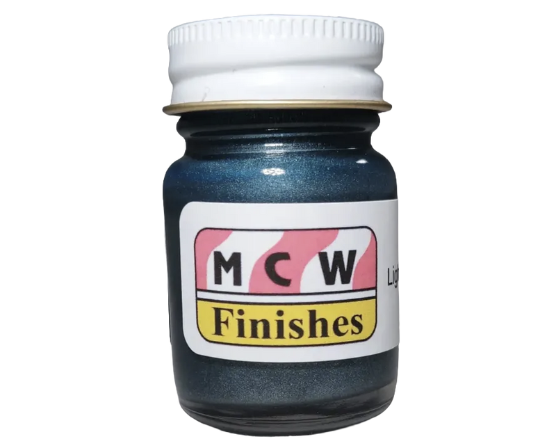 MCW Finishes 7159E Light Gunmetal Metallic Enamel Paint 15ml (0.5oz)