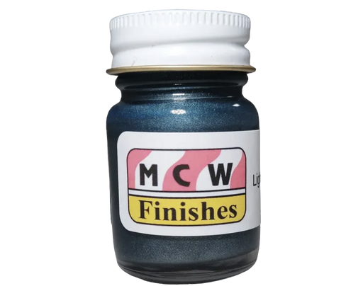 MCW Finishes 7159E Light Gunmetal Metallic Enamel Paint 15ml (0.5oz)