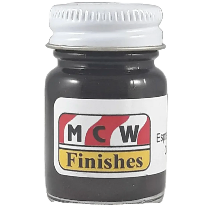 MCW Finishes 86102E Espresso Brown Met Porsche Enamel Paint 15ml (0.5oz)
