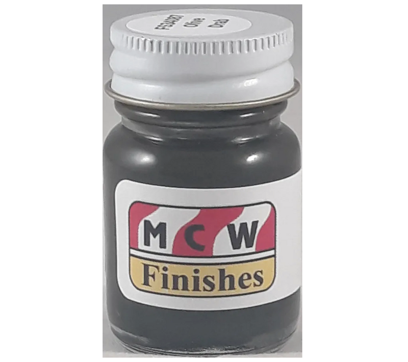 MCW Finishes MIL2022E FS34087 Olive Drab Enamel Paint 15ml (0.5oz)