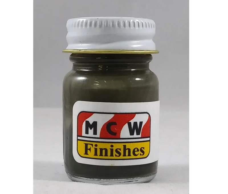 MCW Finishes MIL2166E Flat Olive Drab FS34052 Enamel Paint 15ml (0.5oz)