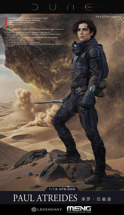 Meng AFS2 Dune Movie: Paul Atreides 1/12 Figure Kit
