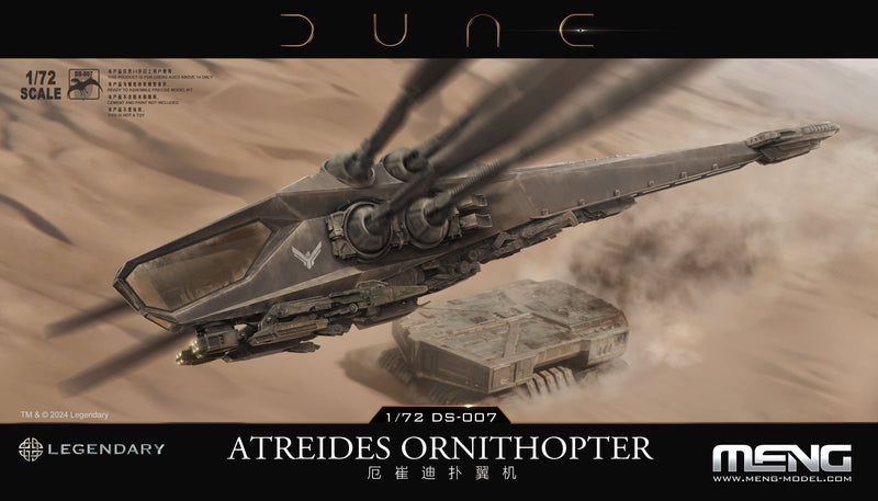 Meng DS7 Dune Movie: Atreides Ornithopter 1/72 Model Kit