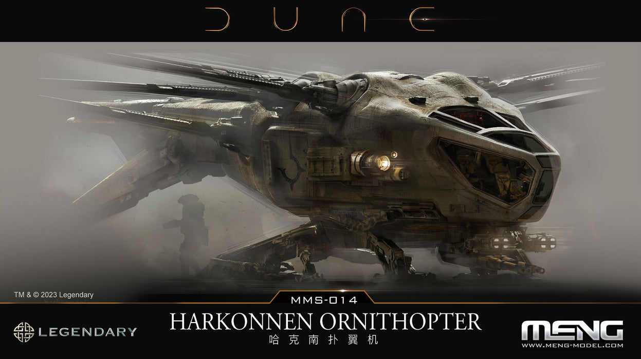 Meng MMS14 Dune Movie: Harkonnen Ornithopter Model Kit