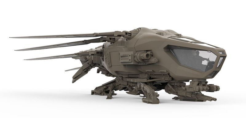 Meng Model DS-009 1/72 Dune Harkonnen Ornithopter Model Kit
