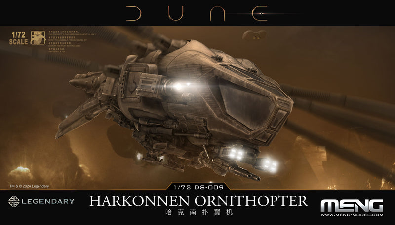 Meng Model DS-009 1/72 Dune Harkonnen Ornithopter Model Kit