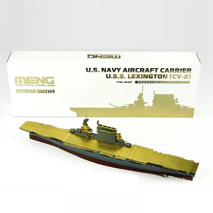 Meng Model ES-007 1/700 U.S. Navy Aircraft Carrier U.S.S. Lexington Model Kit