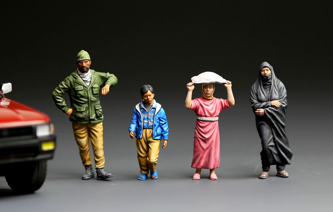 Meng Model HS-001 1/35 Middle Easterners Figure Set of 4 Model Kit