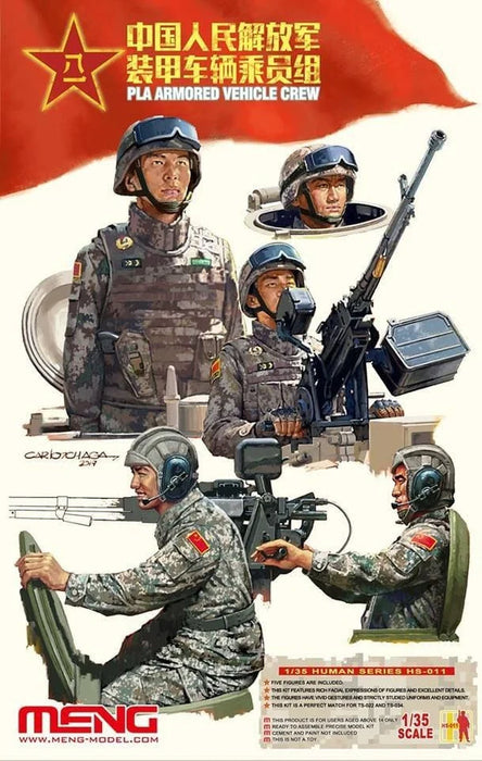 Meng Model HS-011 1/35 PLA Armored Vehicle Crew Kit