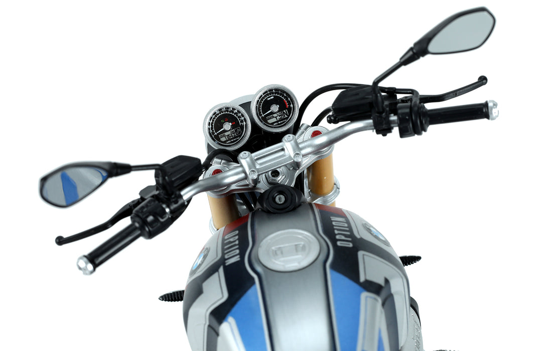 Meng Model MT-003T 1/9 BMW R nineT Option 719 Mars Red/ Cosmic Blue Model Kit