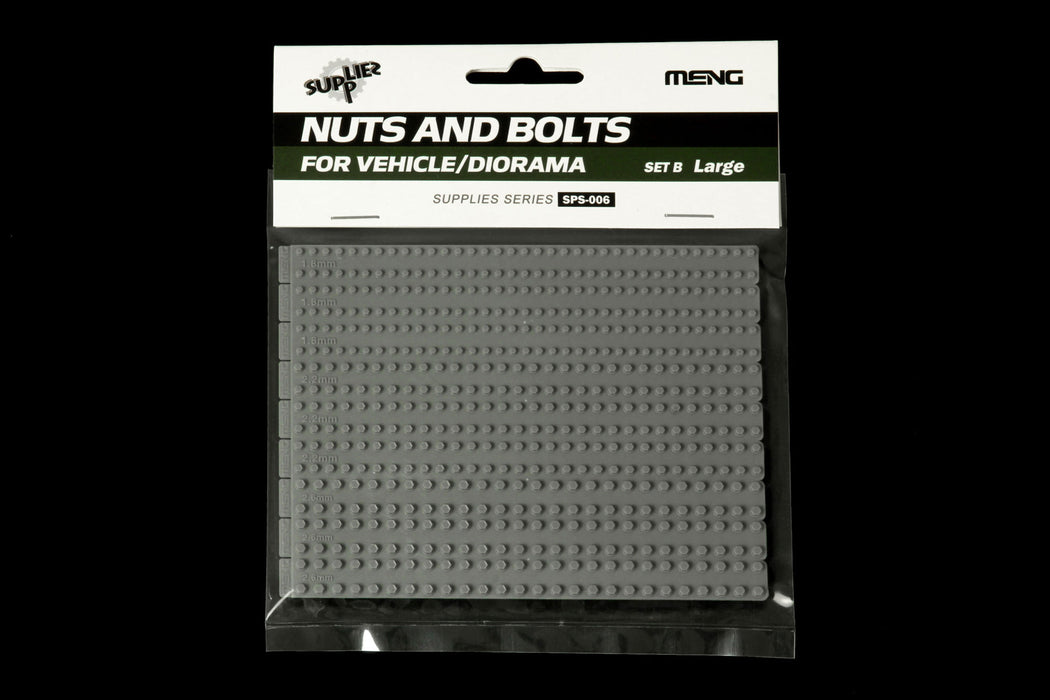 Meng Model SPS-0006 1/35 Large Nuts & Bolts Set B