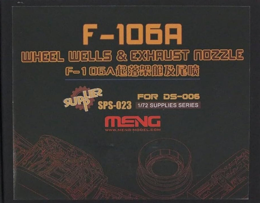 Meng Model SPS-0023 1/72 F-106A Wheel Wells and Exhaust Nozzle for DS-006 Accessory Kit