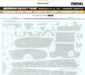 Meng Model SPS-0060 1/35 German Heavy Tank Sd.Kfz.182 Kingtiger Porsche Turret Zimmerit Decal Set