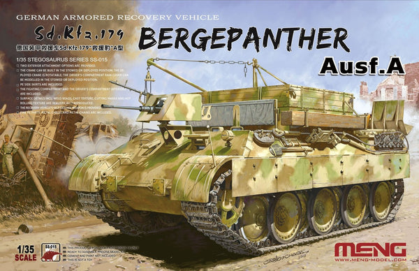 Meng Model SS-015 1/35 Bergepanther Ausf.A German Armored Recovery Vehicle Sd.Kfz.179 Model Kit