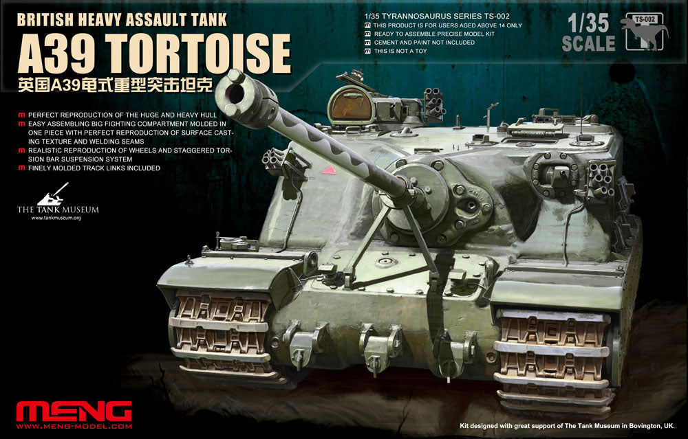 Meng Model TS-002 1/35 British Heavy Assault Tank A39 Tortoise Model Kit