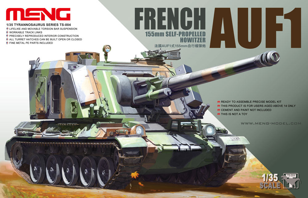 Meng Model TS-004 1/35 French AUF1 155mm Self-Propelled Howitzer AMX-30B Model Kit