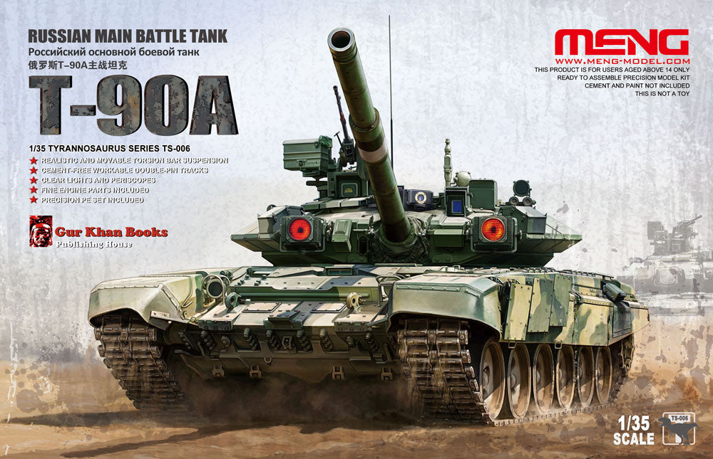 Meng Model TS-006 1/35 T-90A Russian Main Battle Tank Model Kit