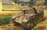 Meng Model TS-035 1/35 German Medium Tank Sd.Kfz. 171 Panther Ausf. A Late Model Kit