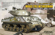Meng Model TS-043 1/35 U.S. Medium Tank M4A3 (76)W Sherman Model Kit
