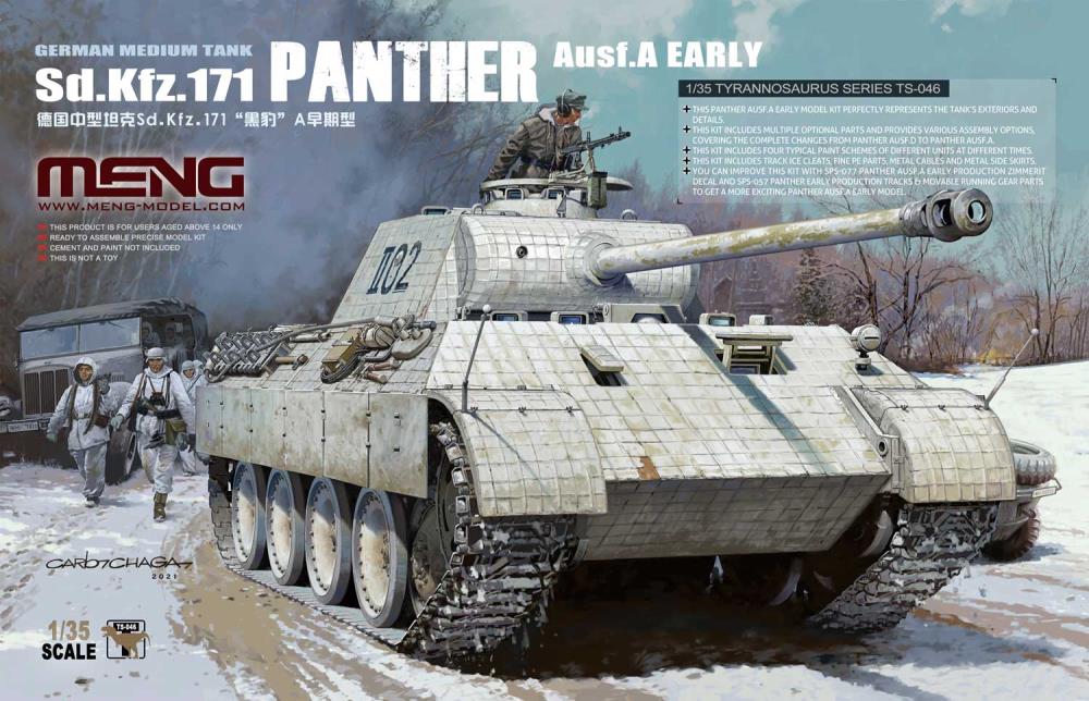 Meng Model TS-046 1/35 Sd.Kfz 171 Panther Ausf. A early Model Tank Kit