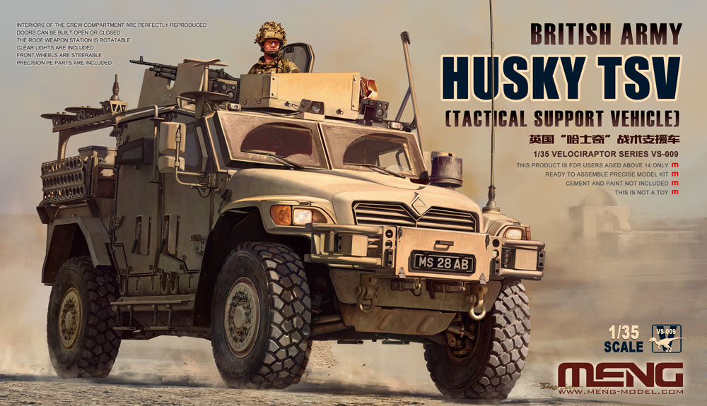 Meng Model VS-009 1/35 British Army HUSKY TSV Model Kit