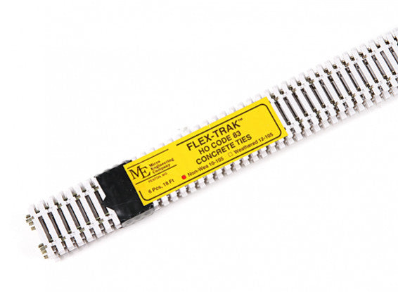 Micro Engineering 10-105 HO Scale Code 83 36" Flex-Track (Concrete Ties) 6 Pack
