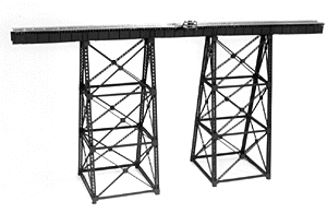 Micro Engineering 75-514 HO Scale Tall Steel Viaduct Kit (150' Scale Length)
