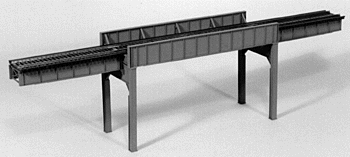 Micro Engineering 75-530 HO Scale 110' Three Span Combination Bridge Kit